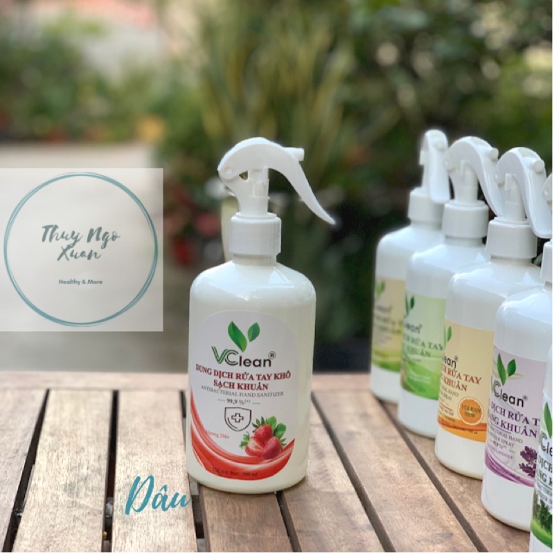 Dung Dịch Rửa Tay Kháng Khuẩn VCLEAN 6 Mùi Hương Cực Thơm Chai 500ml