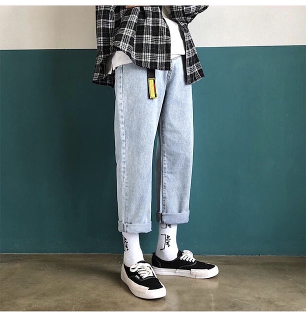 Quần Jeans Baggy Dáng Ống Rộng 2020