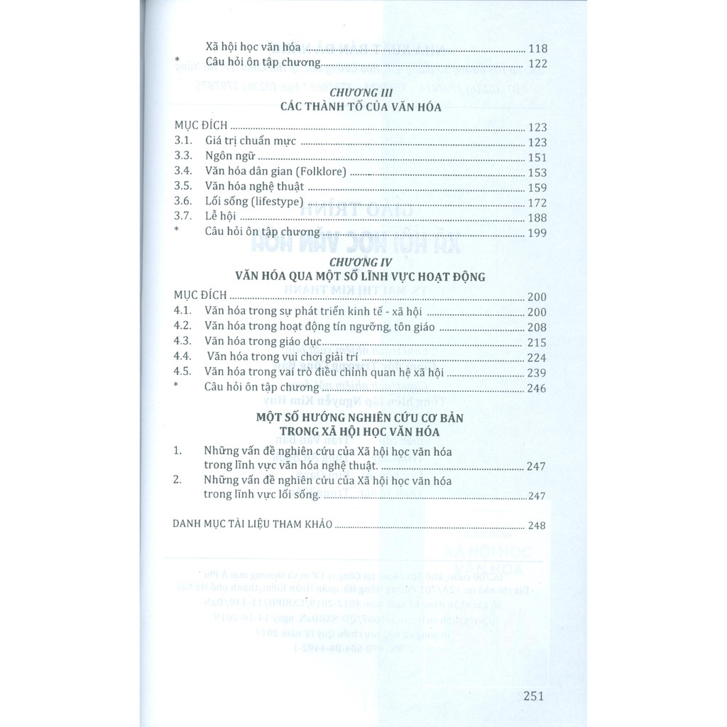 Sách - Giáo Trình Xã Hội Học Văn Hóa