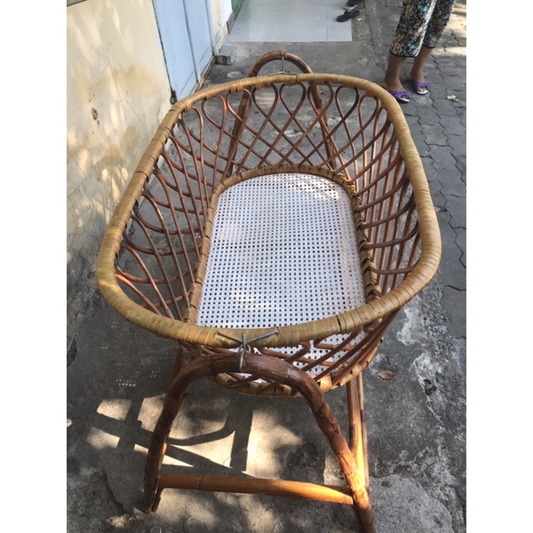 Nôi mây em bé, Nôi mây cho bé từ 0 - 10 tháng tuổi, chõng mây siêu bền, mát, nhẹ