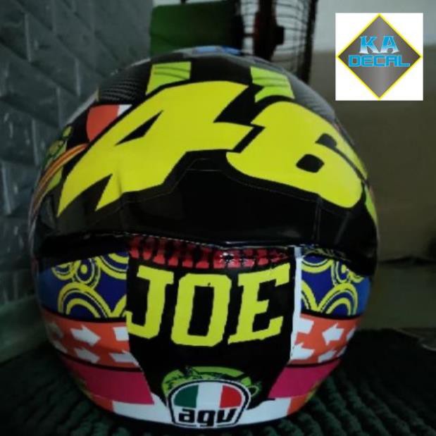 Decal dán nón full face Agv 46