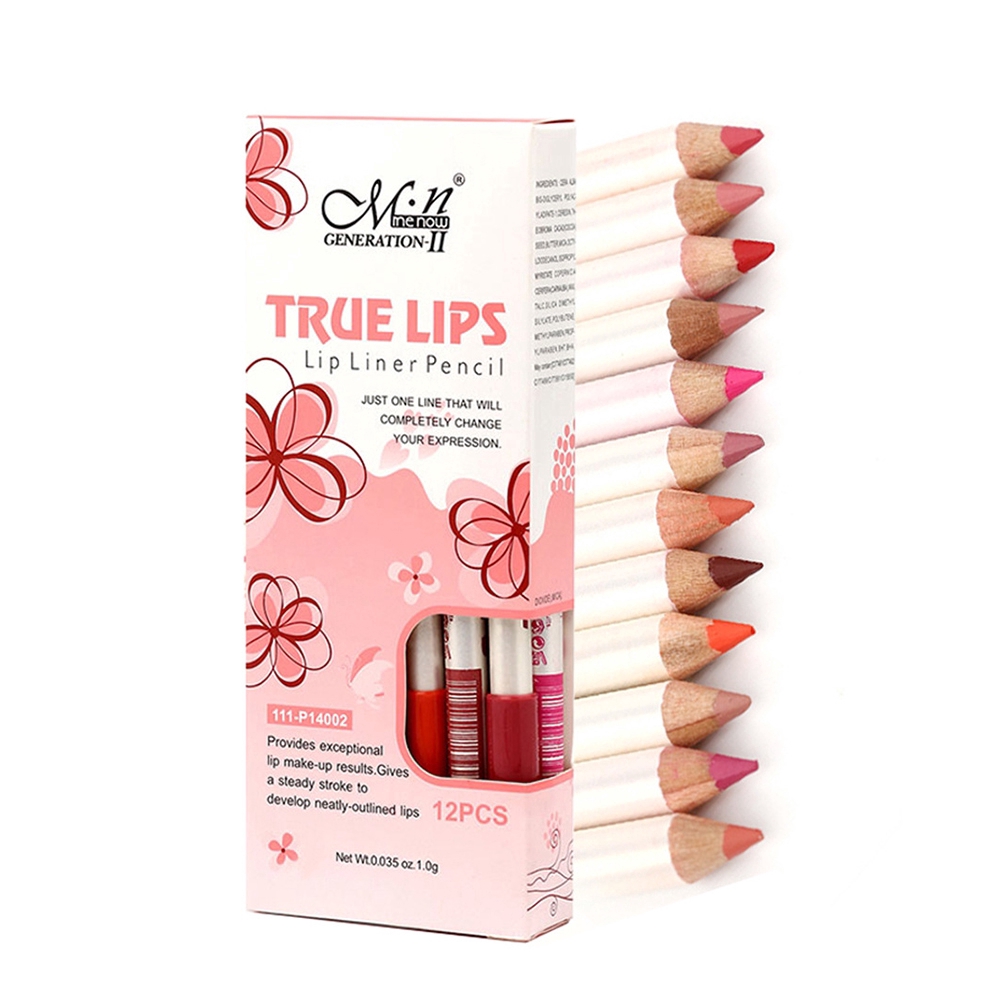 [Hàng mới về] Set 6 chì kẻ môi dành cho nữ trang điểm lâu trôi chuyên nghiệp