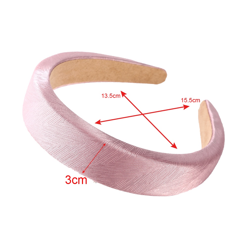 Cài Tóc Bằng Cao Su Xốp Màu Trơn Phong Cách Cổ Điển Cho Nữ