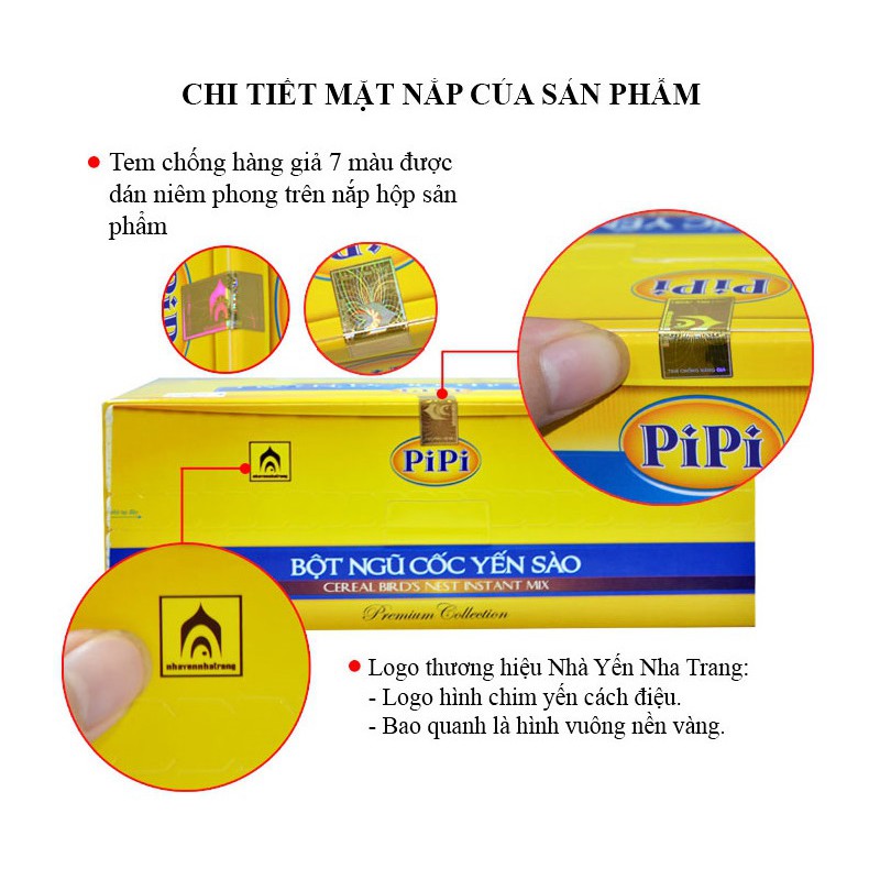 BỘT NGŨ CỐC YẾN SÀO PIPI HỘP 20 GÓI Y084 Nhà Yến Nha Trang | BigBuy360 - bigbuy360.vn