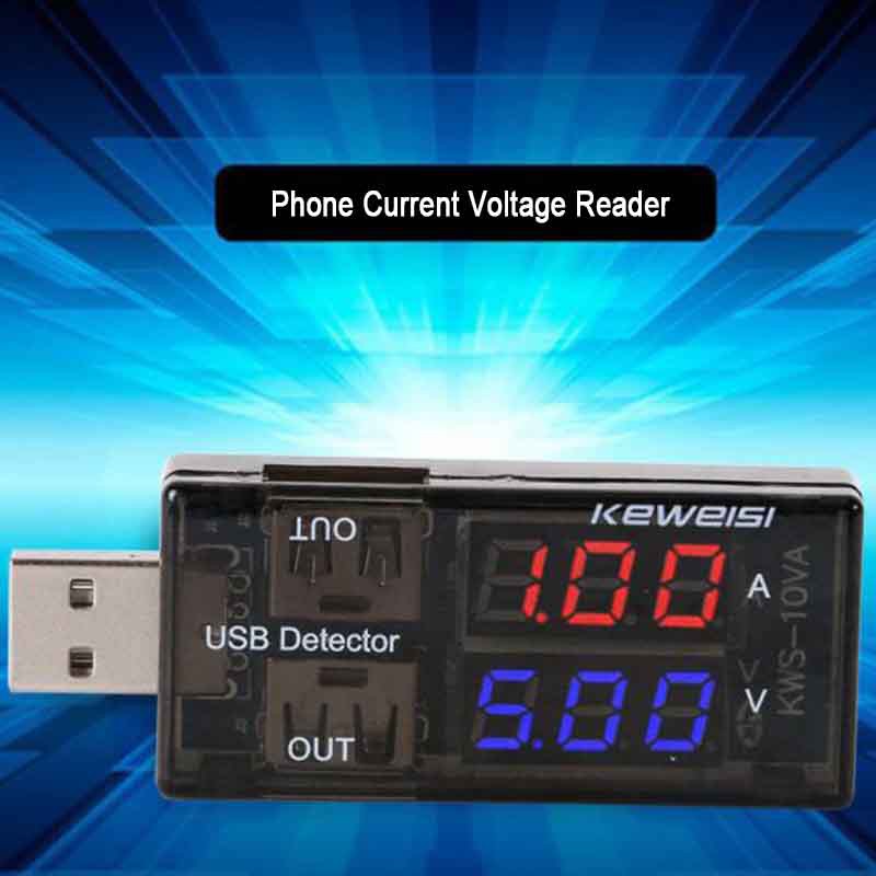 Thiết bị đo dòng điện sạc cổng usb thiết kế di động tiện lợi