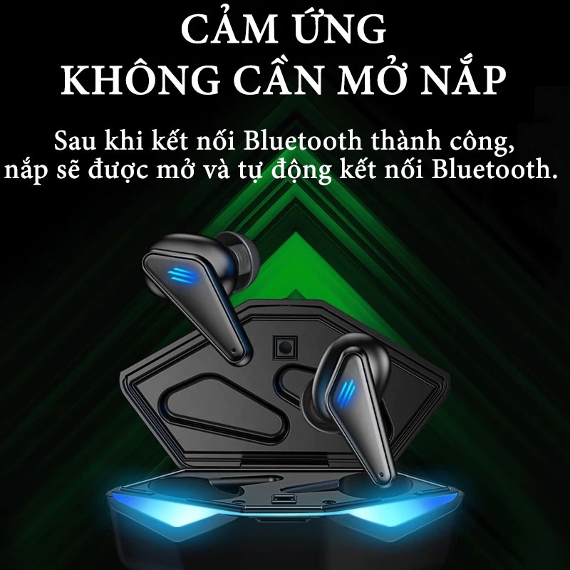 Tai Nghe Gaming K33, Tai Nghe Bluetooth Không Dây 5.0 Có Mic Với Độ Trễ Thấp Pavu Tech