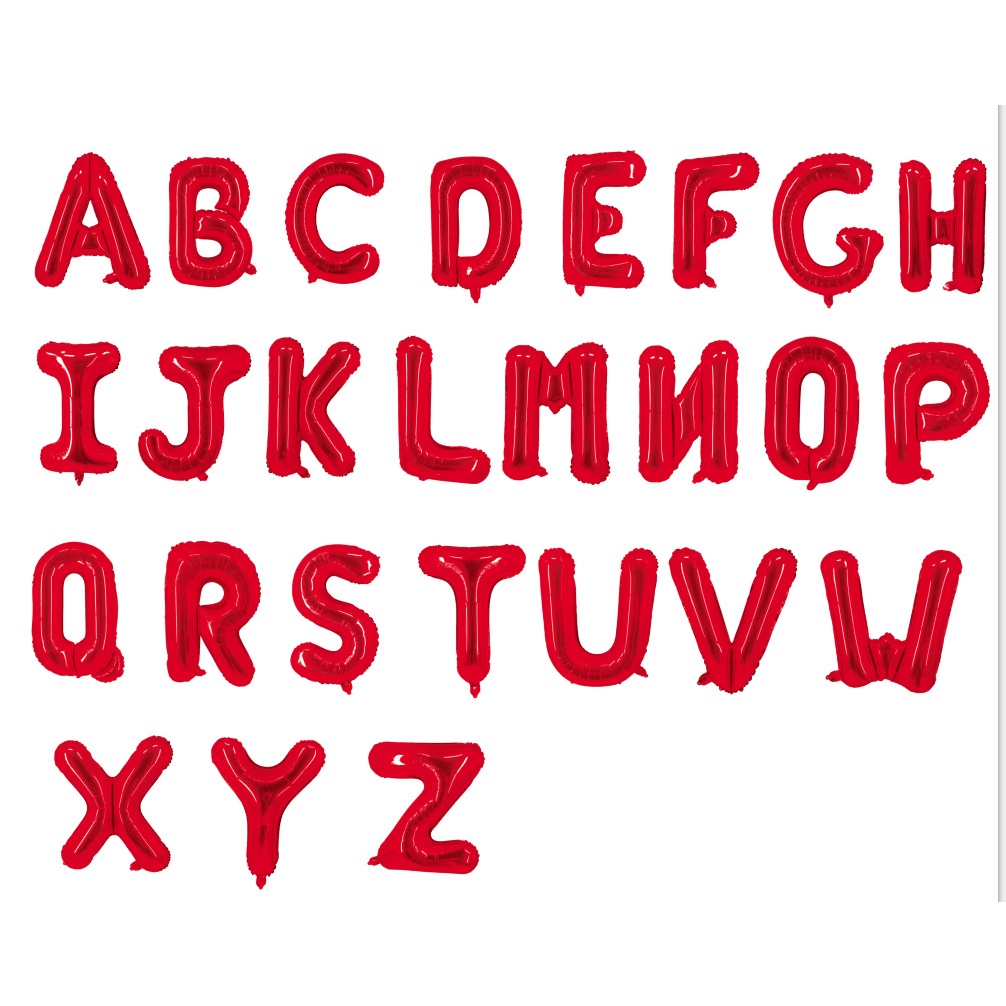 Bong Bóng Hình Chữ Cái 40cm Màu Vàng Màu đỏ Hồng Độc Đáo Dùng Trang Trí Tiệc Sinh Nhật
