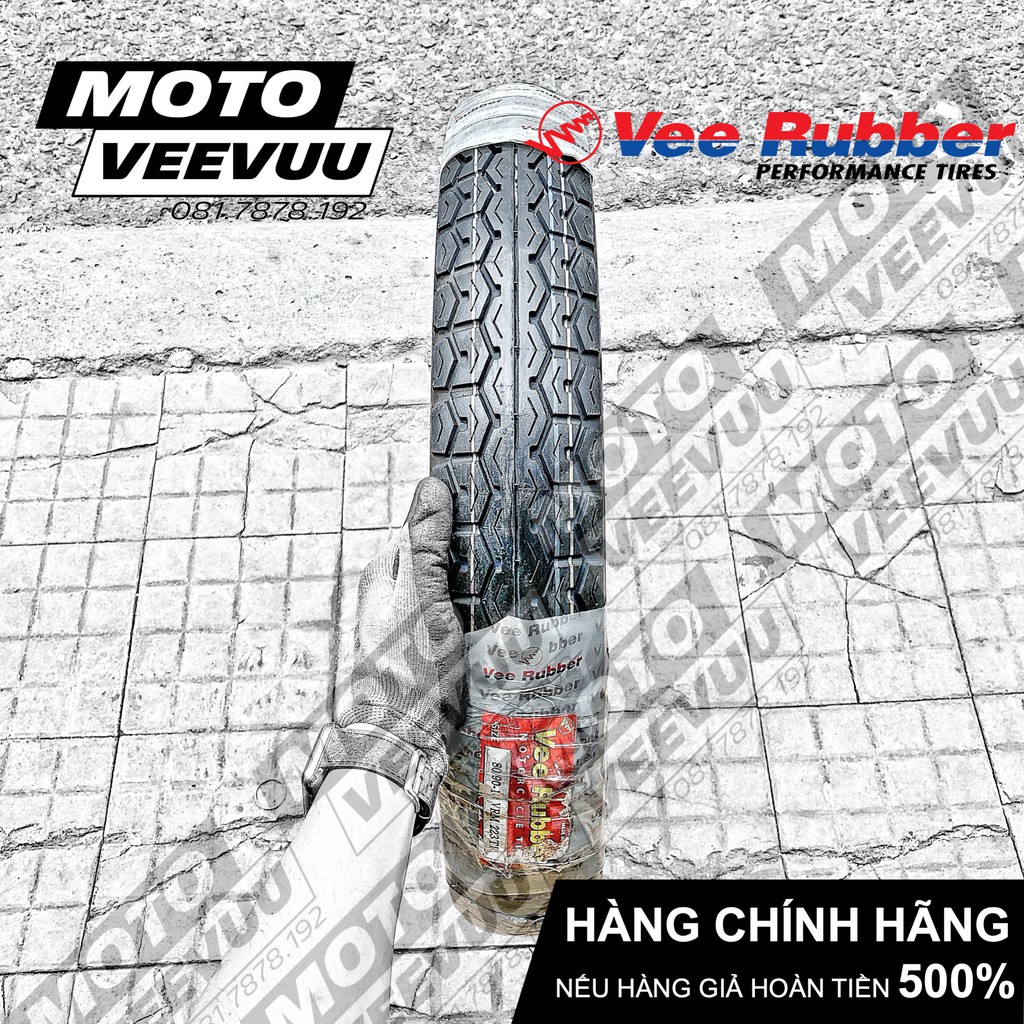 Lốp vỏ xe máy Vee Rubber 80/90-18 TL VRM223 (Lốp không ruột VeeRubber)