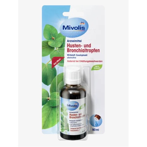 Tinh dầu khuynh diệp (bạch đàn) Mivolis 50ML - Nội địa Đức