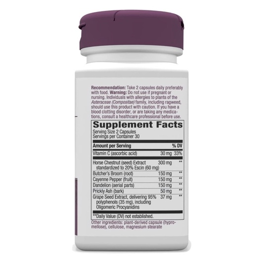 Viên uống hỗ trợ giãn tĩnh mạch Nature's Way Leg Veins Support Blend 60v USA