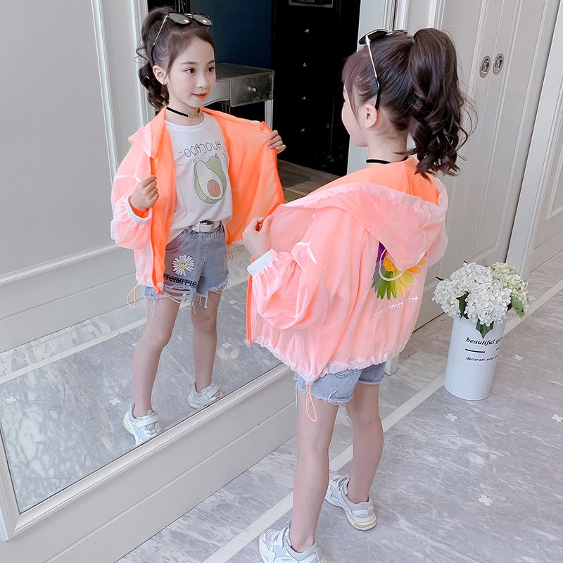 Áo Khoác Chống Nắng Thoáng Khí Phong Cách Phương Tây Dễ Thương Cho Bé Gái