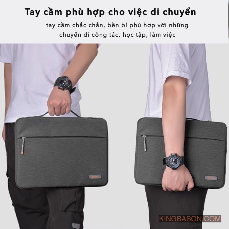 Túi xách đựng Mácbook, Laptop SMTech chống sốc, chống thấm nước cao cấp - Mẫu Wiwu Pilot Laptop Sleeve
