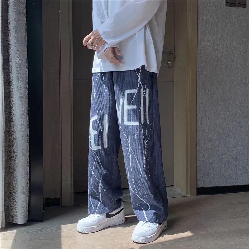 Quần ống suông Nam Kẻ Sọc Thời Trang Hàn Quốc quần jogger thể thao nam