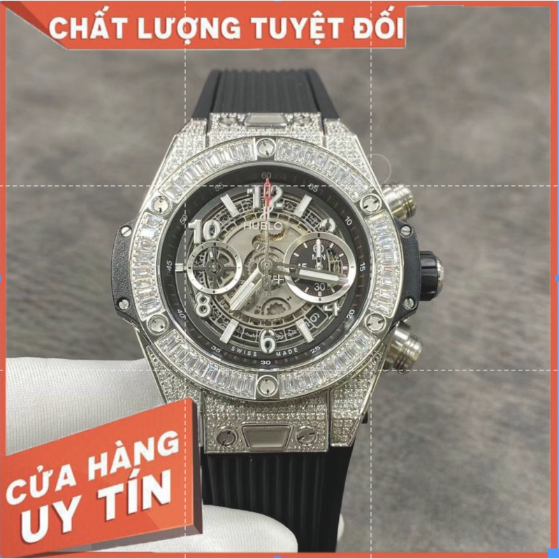 Đồng Hồ Nam❤️Hubl0t🧡Máy Nhật Cao Cấp Chống Nước, Chống Trầy Xước Size 44mm,Đồng Hồ Chính Hãng Giá Siêu Rẻ