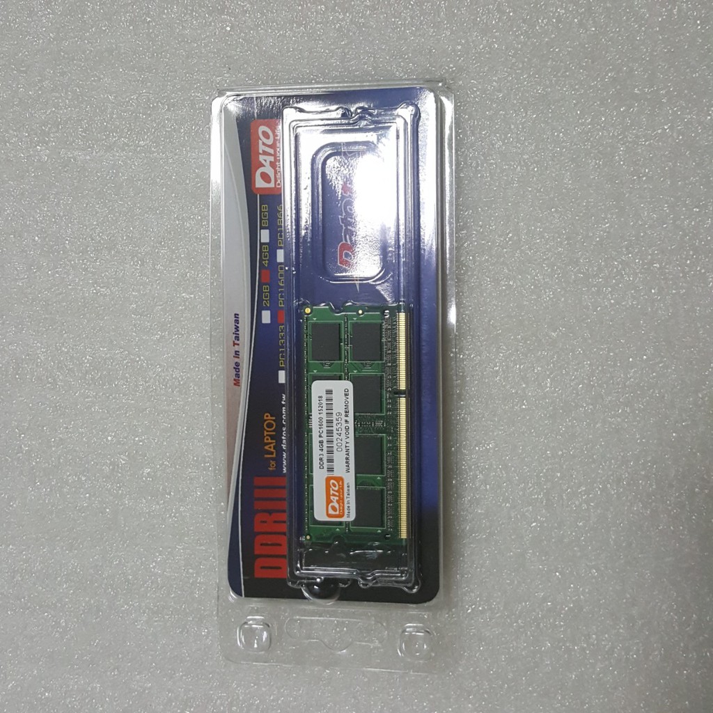 Ram laptop DDR3 4GB, 8GB 1600 Dato - Hàng Chính Hãng