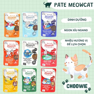 Pate cho mèo Meowcat thức ăn cho mèo cung cấp dinh dưỡng nhiều vị 70 gram
