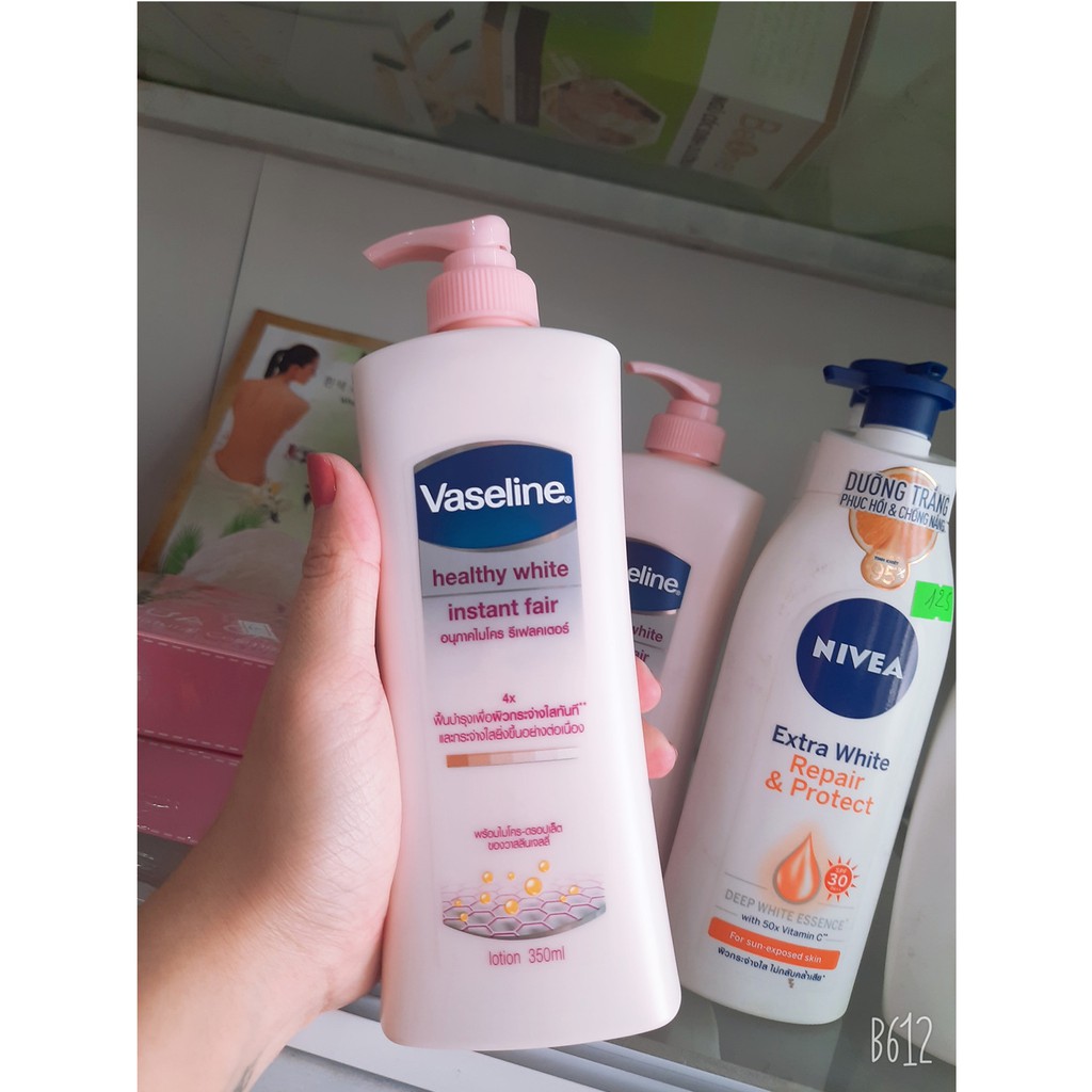 [𝐂𝐇𝐔𝐀̂̉𝐍 𝐀𝐔𝐓𝐇]✔️SỮA DƯỠNG THỂ VASELINE HEALTHY WHITE 350ML⚡𝗙𝗥𝗘𝗘𝗦𝗛𝗜𝗣⚡DA TRẮNG TỨC THÌ GẤP 4 LẦN