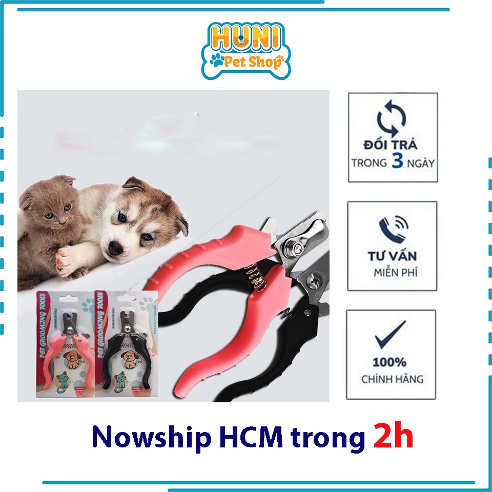 Kiềm cắt móng cho chó mèo - kéo cắt móng trung cán ngắn kìm cao cấp cho thú cưng kèm dũa Huni Petshop