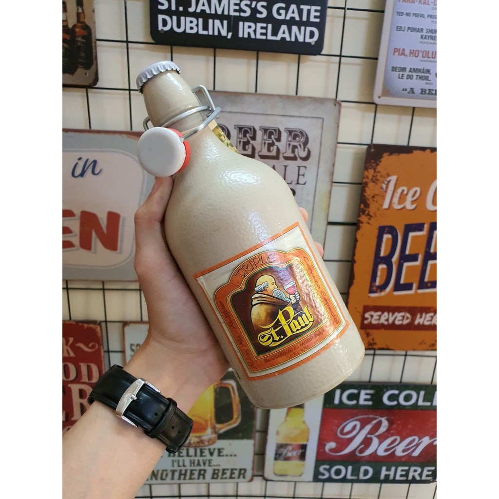 Bia Sứ St. Paul Triple 7.6% - Bỉ - chai 500ml - thùng 6 chai