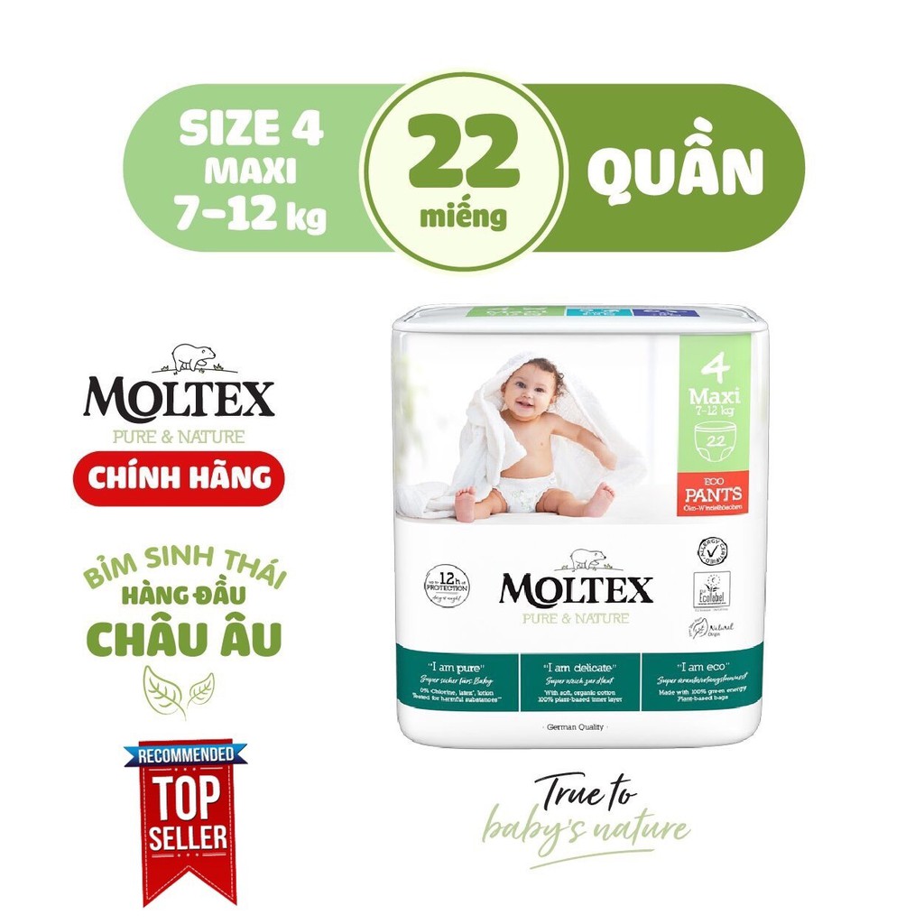 Bỉm/Tã Quần Moltex Maxi (Cho bé 7-11kg)-22 Miếng