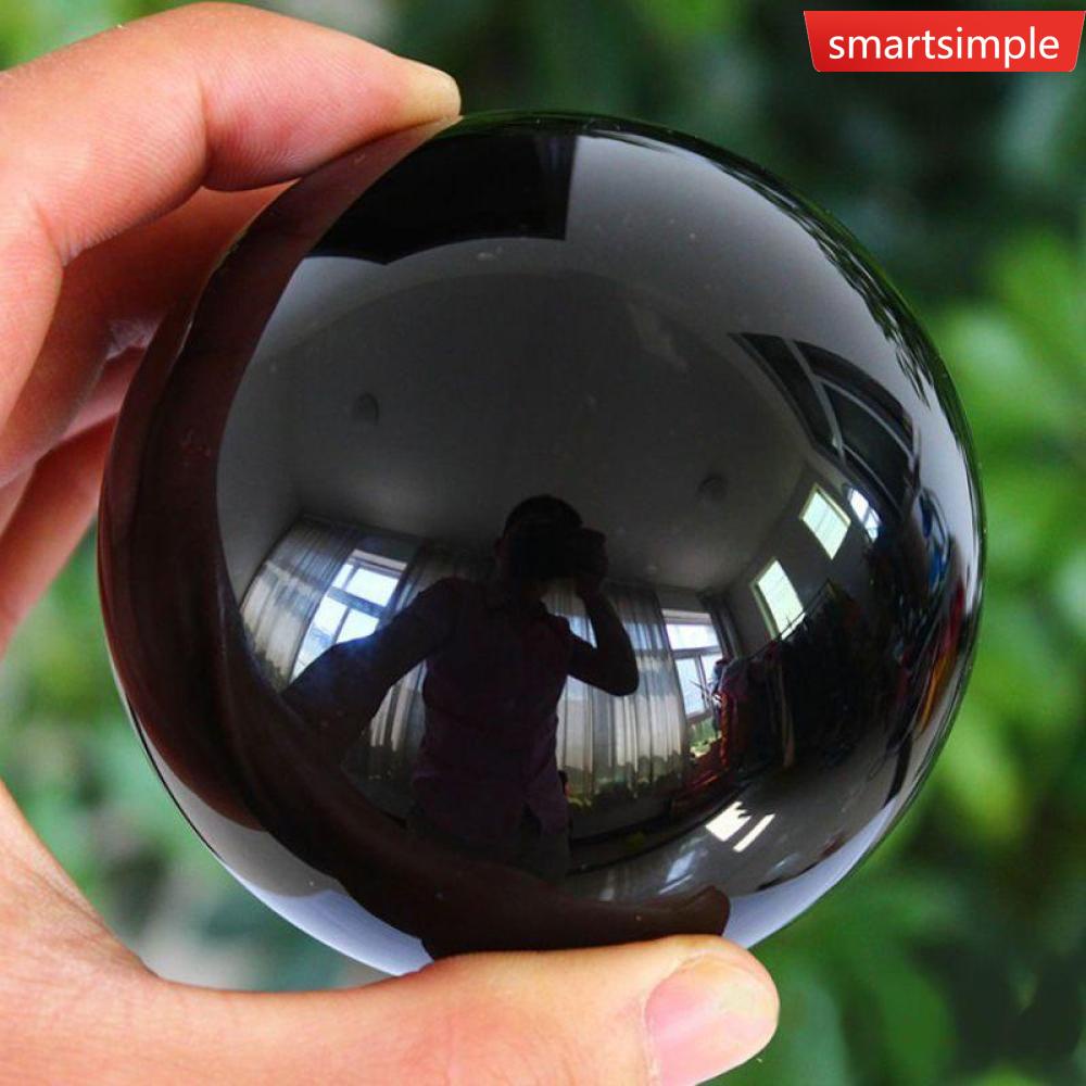 Quả Cầu Đá Pha Lê Hắc Diện Thạch Màu Đen 50mm Phong Cách Châu Á Đơn Giản Hỗ Trợ Chữa Lành Sức Khỏe P8R8