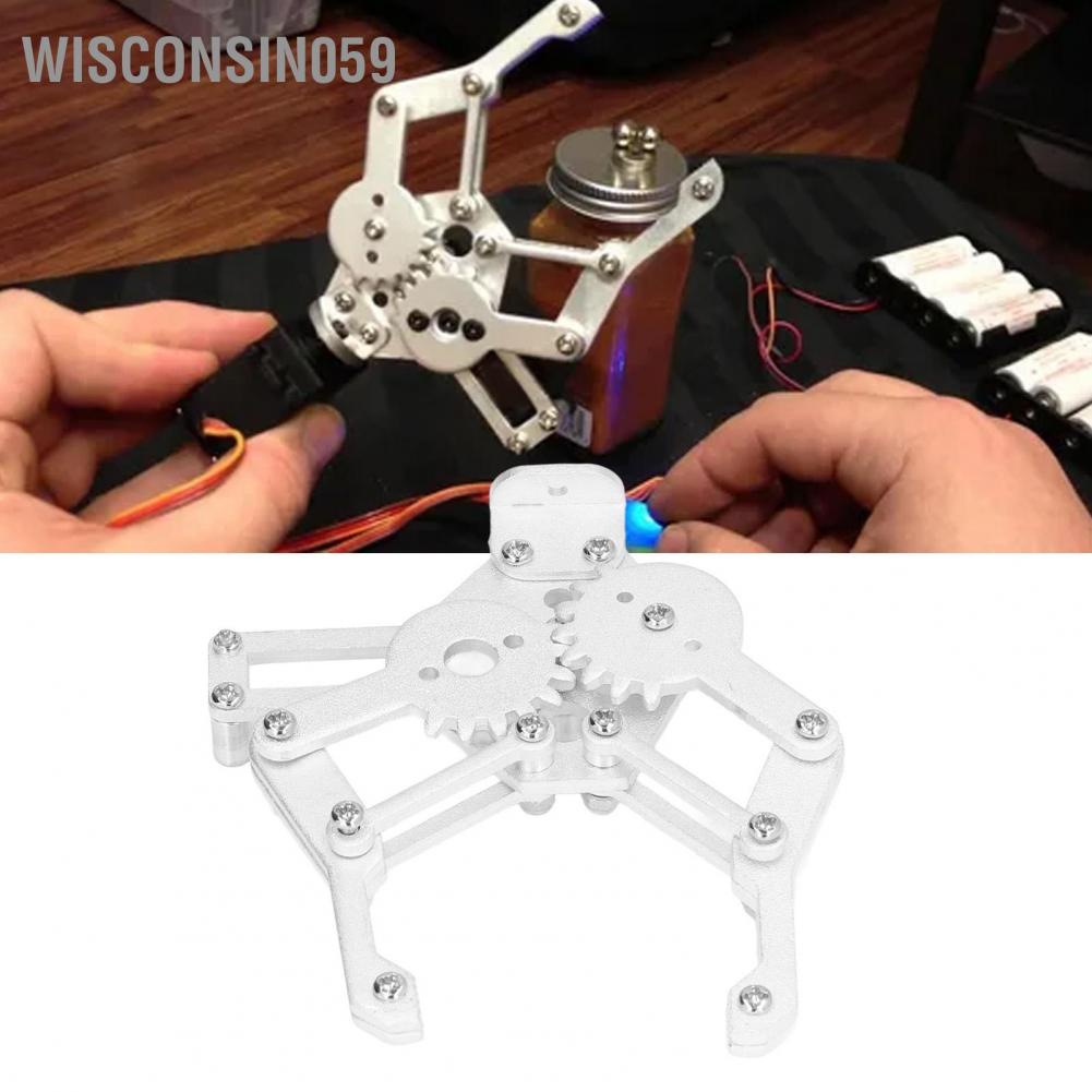 [Hàng Sẵn] Kẹp cơ khí Cánh tay Robot Kẹp Hợp kim nhôm Phụ kiện độ bền cao cho Servo MG995【Wisconsin059】