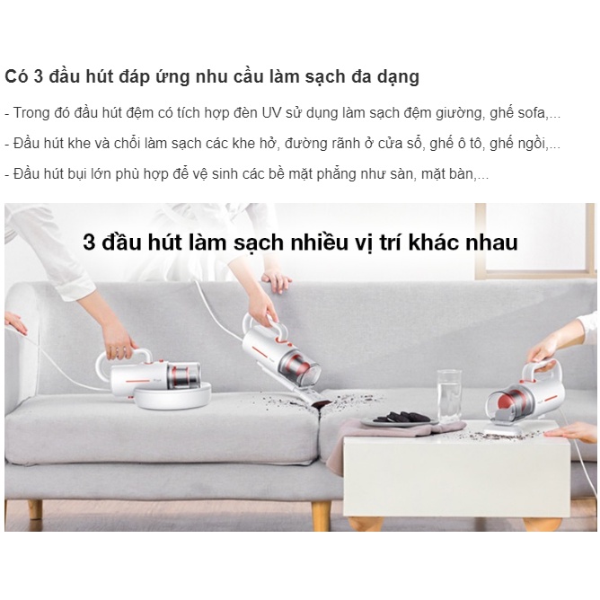 Máy hút bụi giường nệm XIAOMI Deerma CM1300 | CM800 | CM818 | CM919 | CM1900 | Máy hút bụi nệm giường sofa | MIHOANGGIA