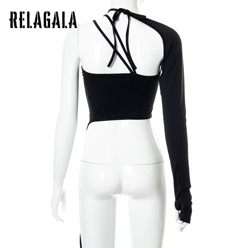 Áo Hai Dây Sát Nách Màu Trơn Phối Dây Buộc Thời Trang Mới Cho Nữ