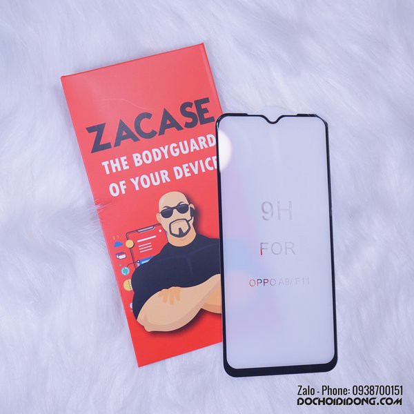 Dán Cường Lực Oppo A9 2020 Zacase Bo Viền Cao Cấp