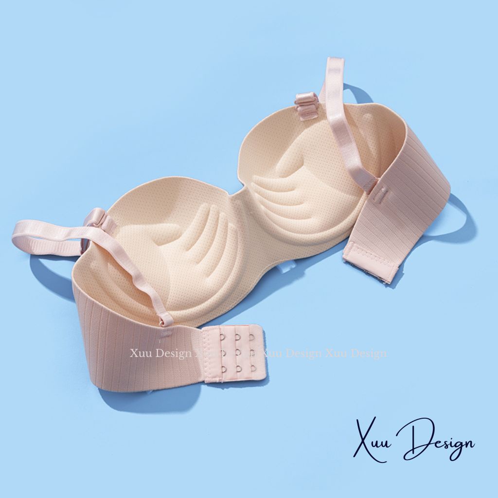 Áo lót nữ khộng gọng XUU mút dày vừa thiết kế đệm kép hình bàn tay ôm và nâng đẩy ngực - AV42