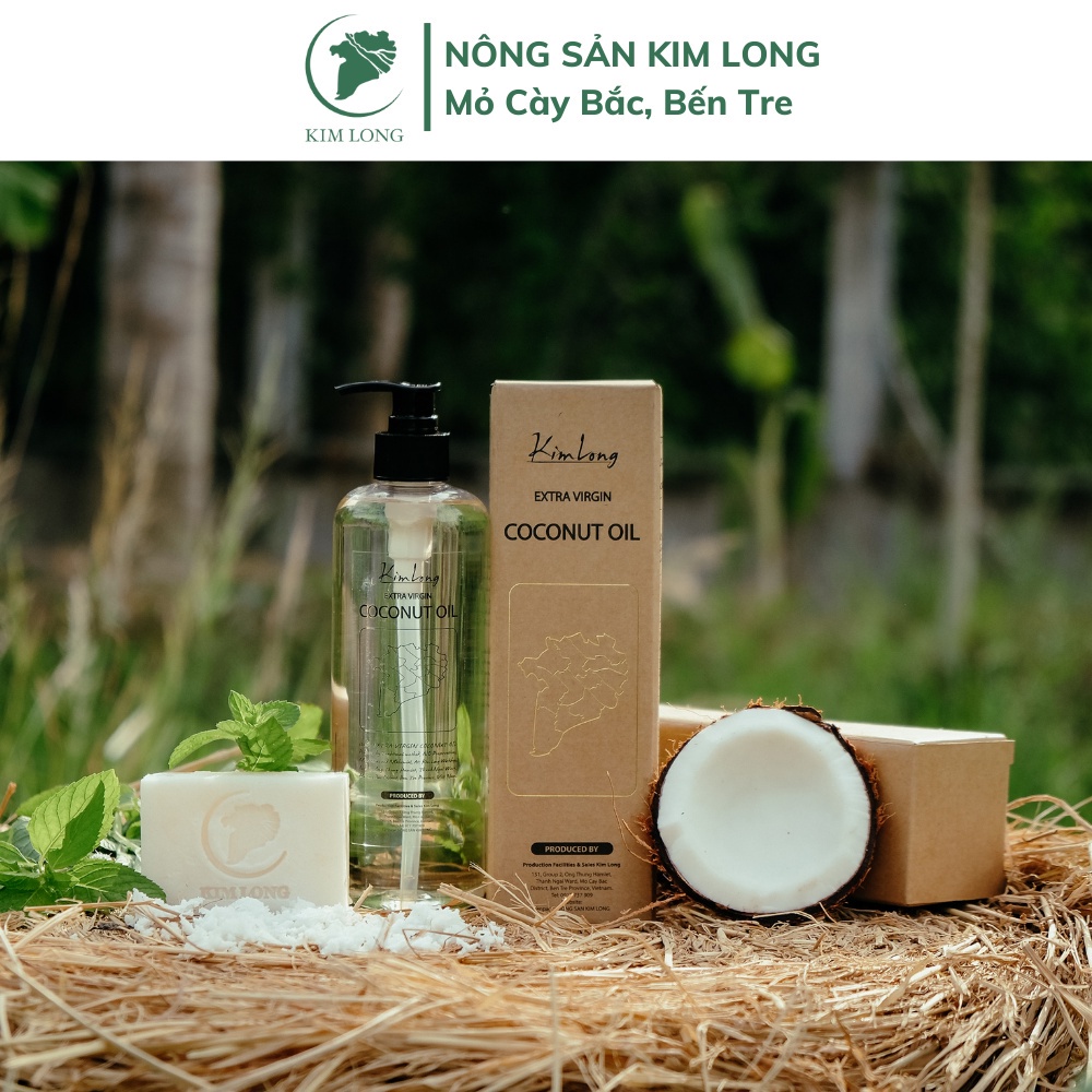 Combo 2 Chai Dầu Dừa Truyền Thống Kim Long Việt Nam Tinh Khiết Và Giàu Dưỡng Chất 1000ml
