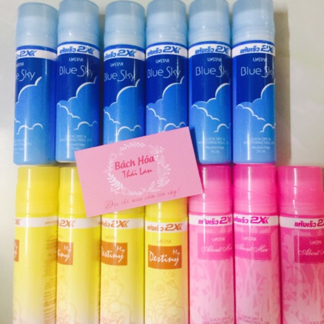 Lăn khử mùi trang da 2x thái lan