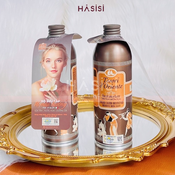 Sữa Tắm Hương Nước Hoa TESORI DORIENTE - Bagno Crema Aromatico Bath Cream 500ml