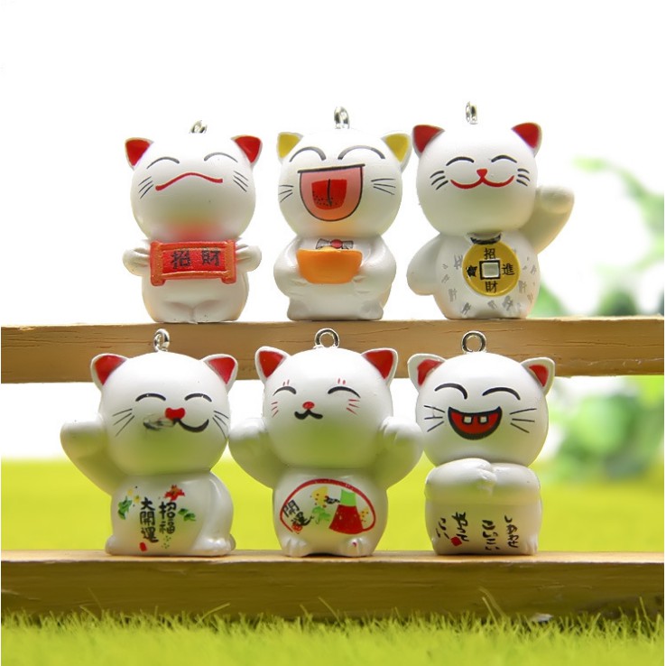 Bộ Maneki Mako phiên bản nhí nhố cho các bạn trang trí bàn làm việc, móc khóa, DIY