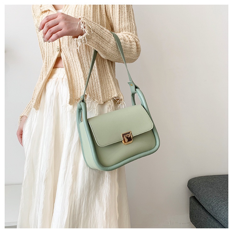 Túi Đeo Vai / Kẹp Nách Màu Trơn Thời Trang Cho Nữ