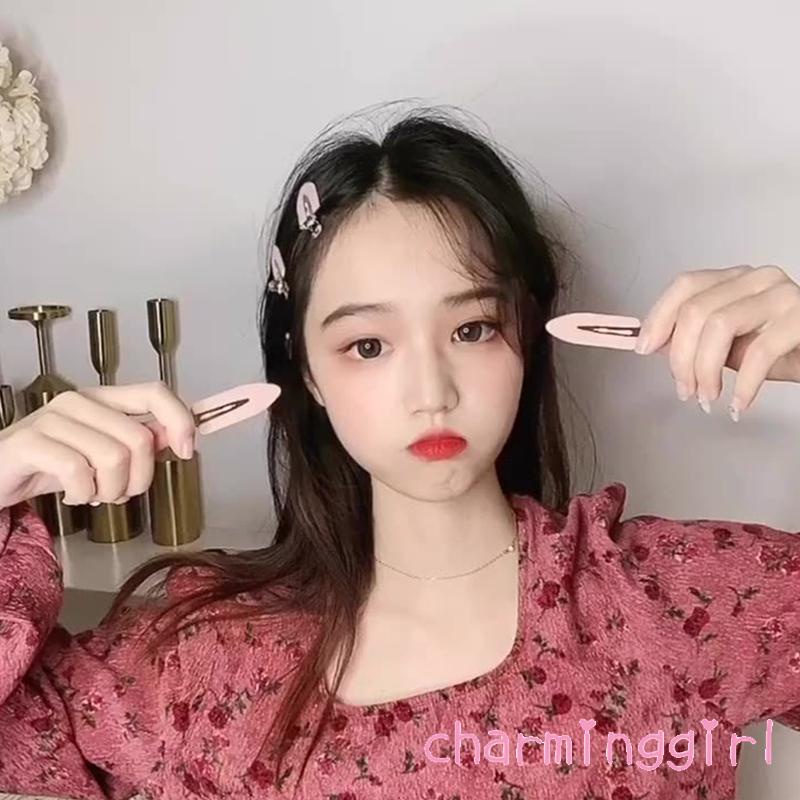 Kẹp tóc hình chiếc lá màu sắc tương phản cho nữ