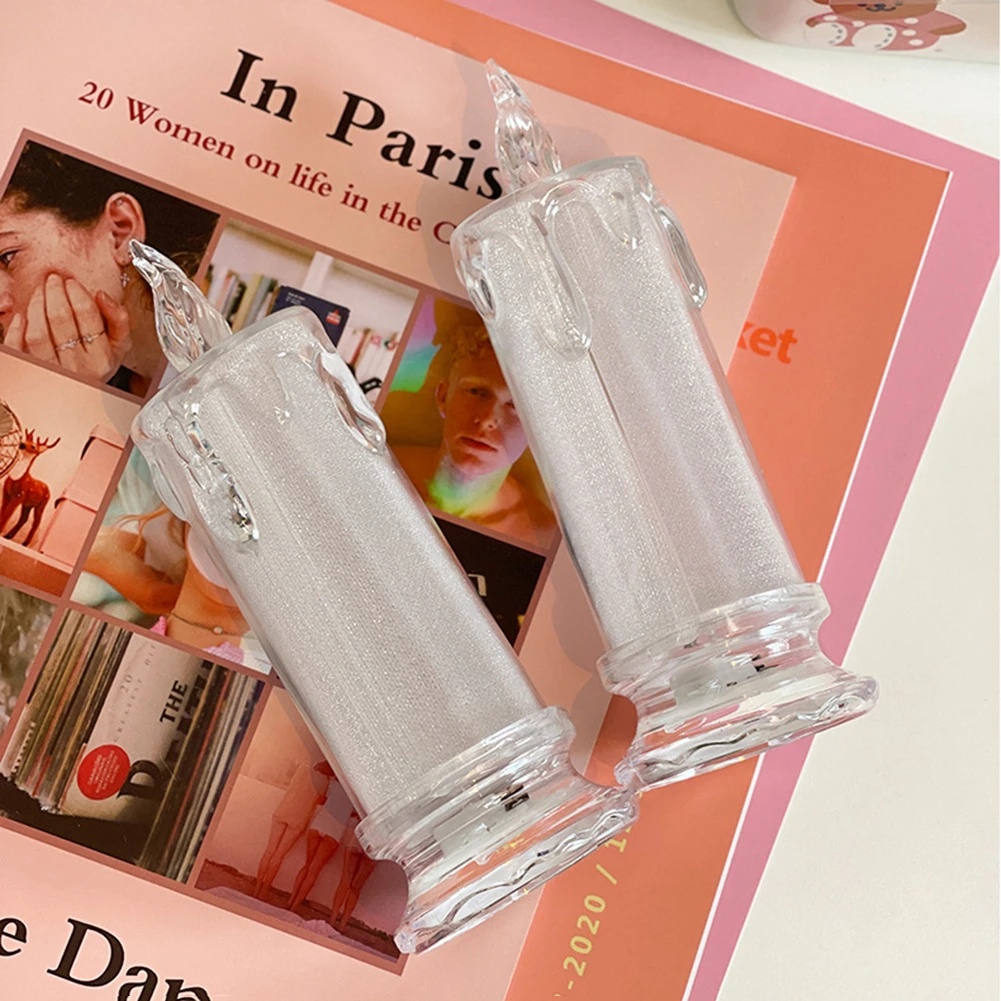 1 nến đèn LED không khói chạy bằng pin dùng trang trí tiệc cưới/sinh nhật