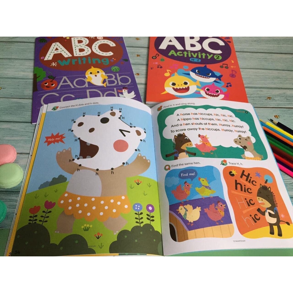 Sách Bảng chữ cái ABC Activity ( Bộ 3 cuốn, lẻ tùy chọn)