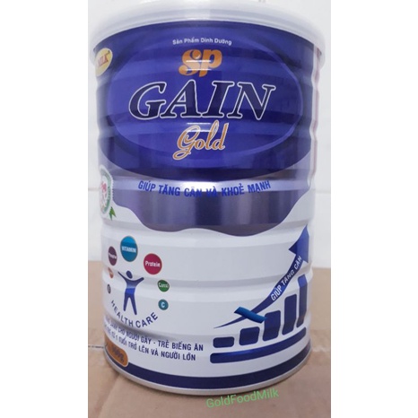 Sữa bột SP Gain Gold lon 900 gram giúp tăng cân và khỏe mạnh của công ty VITA