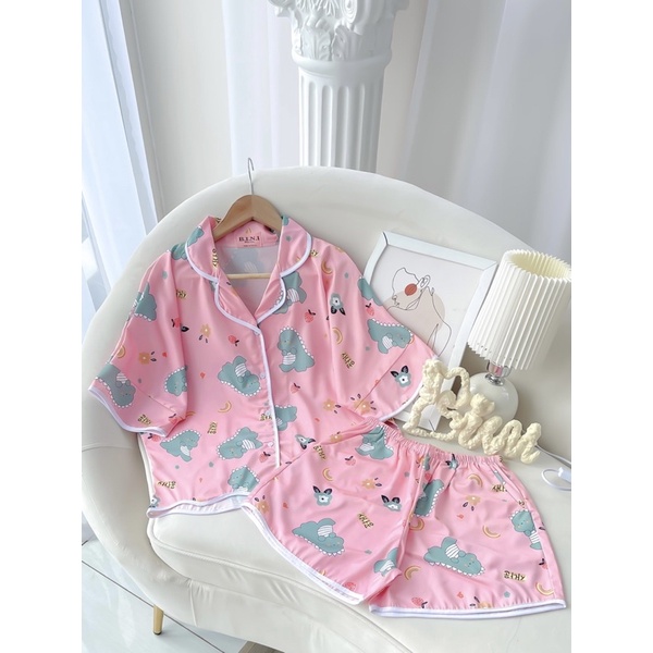 [ẢNH THẬT TỰ CHỤP] ĐỒ BỘ ĐÙI VIỀN NGỦ LỤA MANGO—- HÀNG ĐỘC QUYỀN BINI🔥Chất vải siêu đẹp | BigBuy360 - bigbuy360.vn