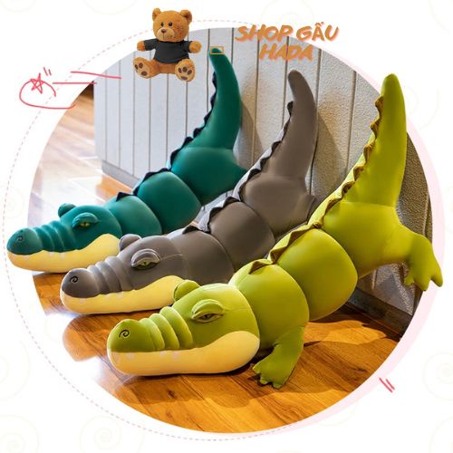 Gối Ôm Cá Sấu Chúa - Gấu Bông Cá Sấu Dài Size Siêu To Vải Nhung Mịn Misino Hàn Quốc Cao Cấp Dành Cho Bạn Bè Người Thương