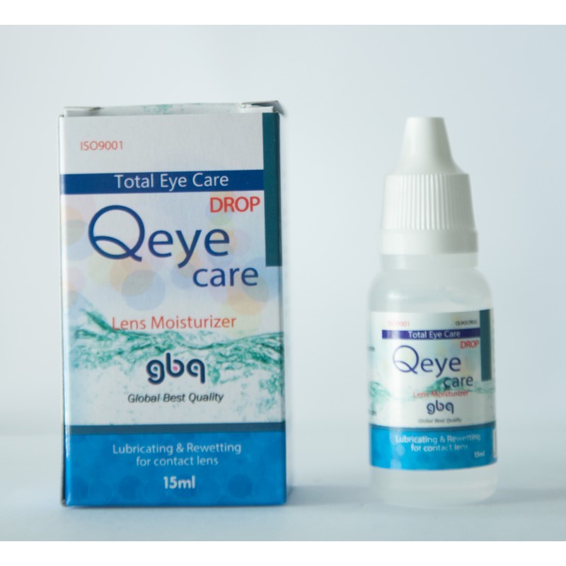 SET GỒM Dung dịch ngâm Kính áp tròng 360ml và nước nhỏ mắt Qeye care 15ml