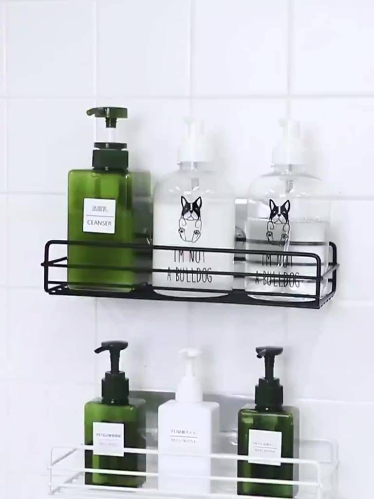 Combo 3 kệ chữ nhật dán tường phòng tắm Tiện lợi - Sang trọng - Gọn gàng, kèm 3 miếng dán siêu dính - Có hướng dẫn dán | BigBuy360 - bigbuy360.vn