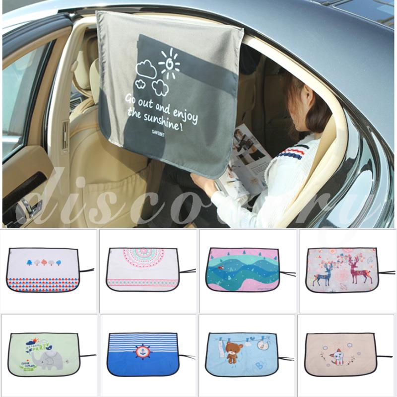 Cartoon Sun Shade Car Sun Shade Cute Pattern With Magnet Printing