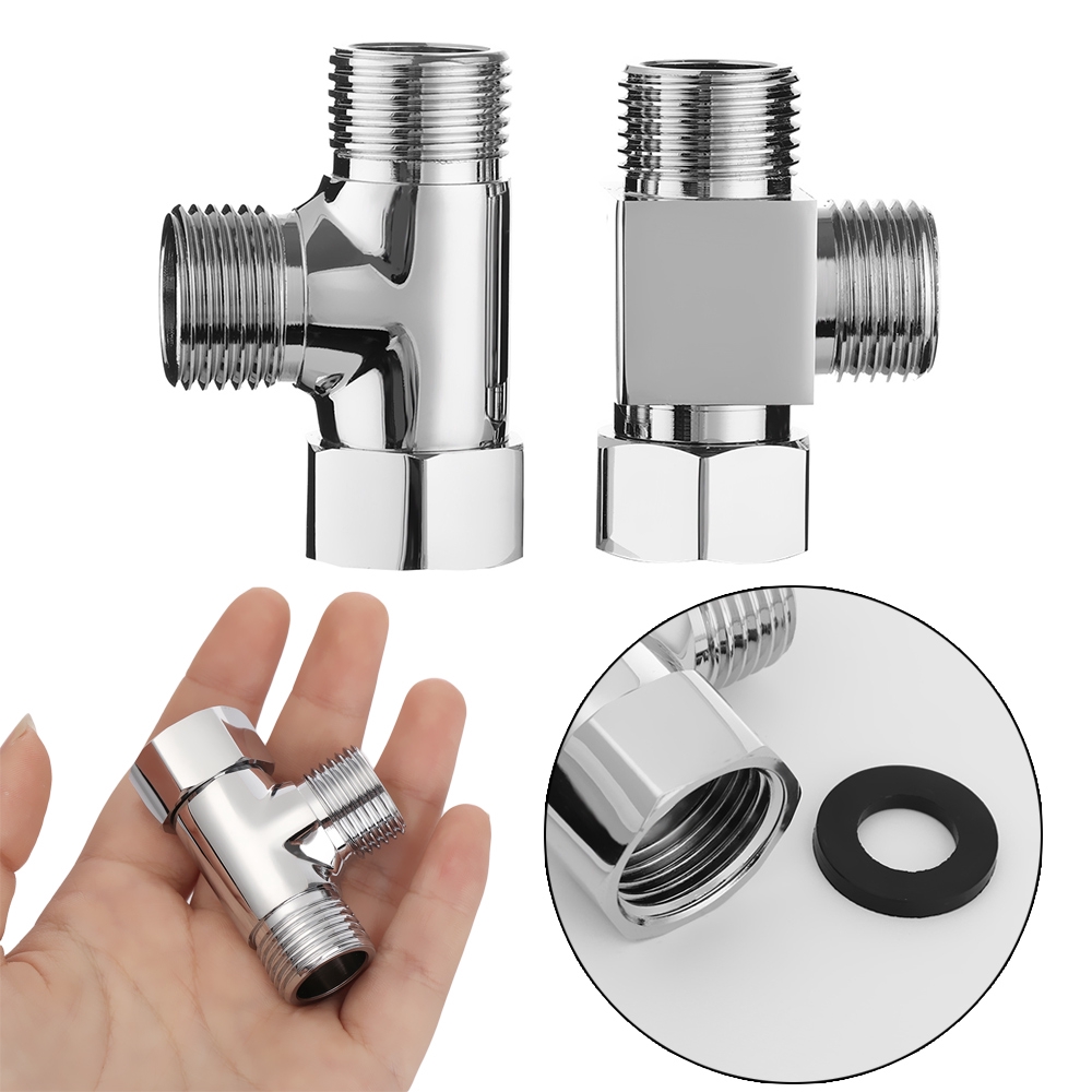 Van Nối Vòi Nước 3 Chiều 1 / 2 "Bằng Đồng Thau