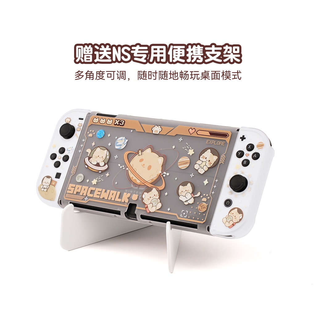 Ốp Bảo Vệ Máy Chơi Game Nintendo Switch Và Switch OLED Hình Mèo Dễ Thương