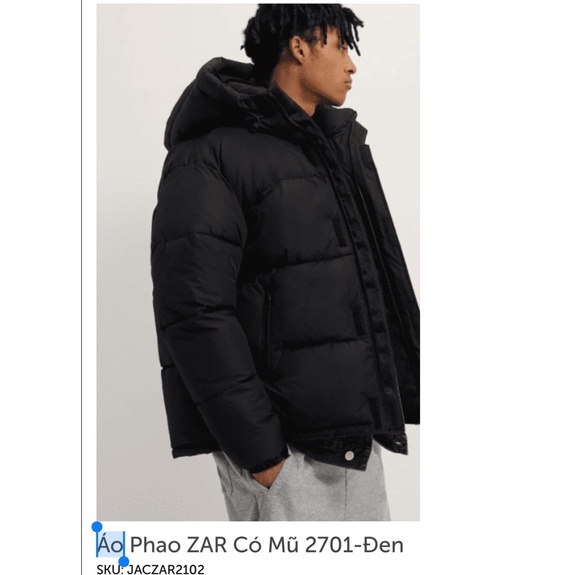sale áo phao béo za ra man xuất xịn duy nhất size s dứoi 68kg