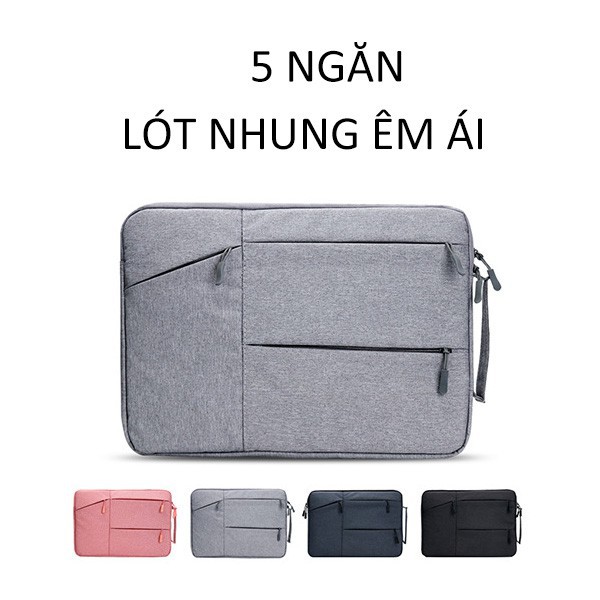 Túi chống sốc macbook KOLANO túi chống sốc laptop nhiều ngăn chống nước có quai xách đa năng TA-001048