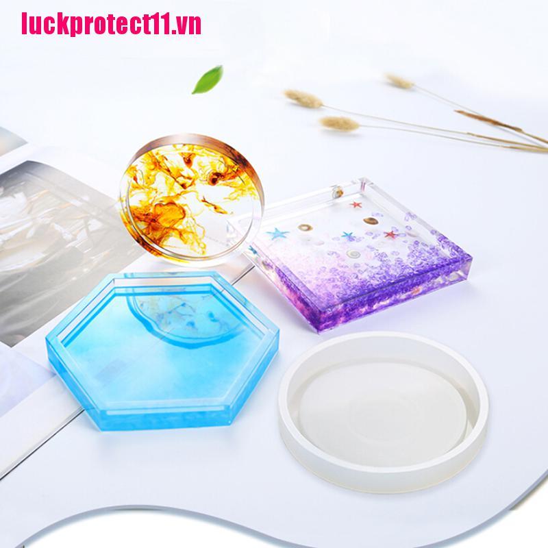 Khuôn đúc resin làm miếng lót ly chất liệu silicone