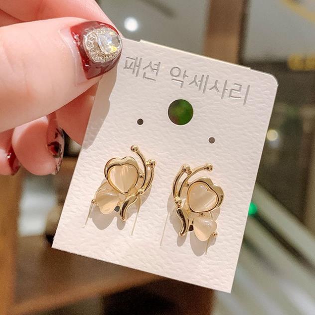 Bông tai đính đá hạt ngọc sang trọng bạc S925 nhiều mẫu dễ thương độc lạ gia công tỉ mỉ June accessories